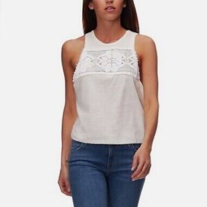 NWT We the Free by Free People Window Crochet Tank in Ivory Size XS